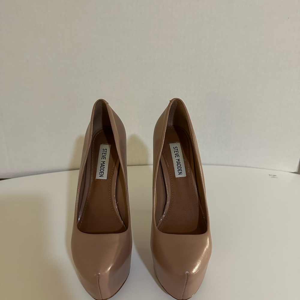 Steve Madden Nude Platform Heels